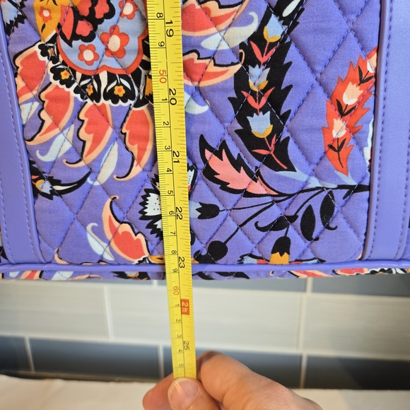 Vera Bradley Floral Tote Bag in Purple - Picture 5 of 11